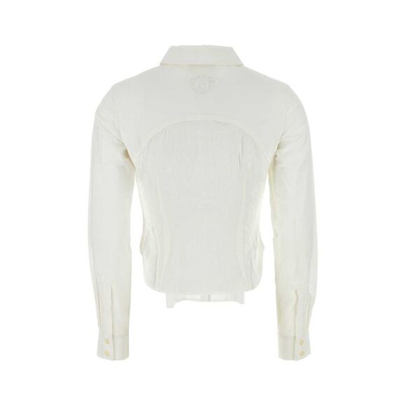 Marine Serre Women White Cotton Shirt